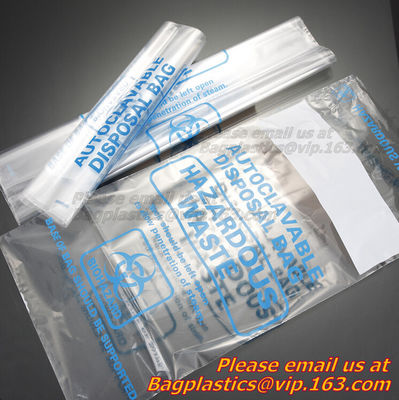 Autoclavable, Clinical, Specimen bags, autoclavable bags, sacks, Cytotoxic Waste Bags, bio