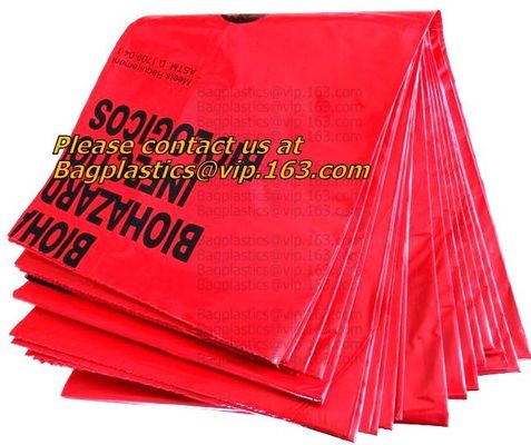 Biohazard Bags, LDPE bags, HDPE bags, LLDPE bags, Yellow bags, Red bags, Blue bags, sacks, Biohazard Plastic Bags, waste