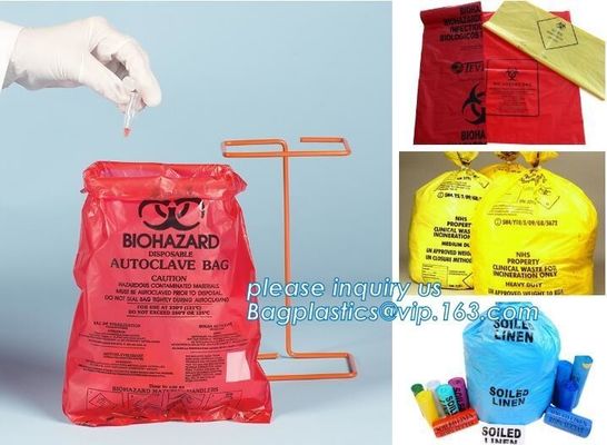 specimen transport poly bag, lab sample packing bags, Pathology Specimen Bag, autoclave bags, Biohazard waste disposal b