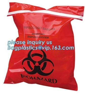 medical trash bin liner bags biohazard waste garbage bags, Health Hazards bags, biohazard waste bags medical waste bag,