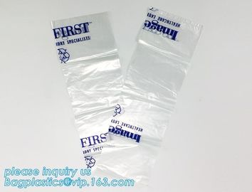 biodegradable biohazard bag/Recycled garbage bag, Polyethylene Biohazard Printed Clear Plastic Zip lockk Specimen Bags Wit