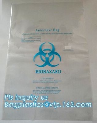 Custom Printed Yellow Biohazard Compost Disposal Plastic Biodegradable Yard Medical Waste Bag, bagplastics, bagease, pac