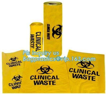 High temperature resistance 120C Biohazard Garbage Bags Medical Wast Bags for Sterilization Used in Hospital, bagease