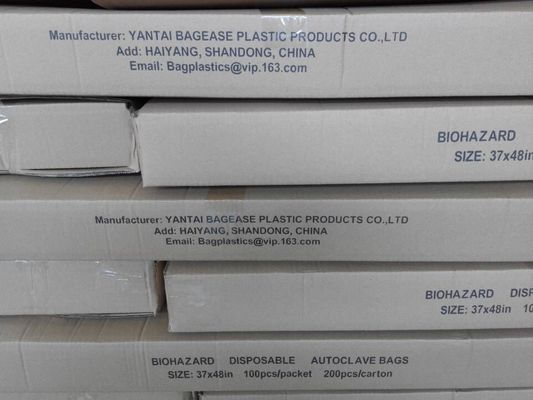 Heavy Duty Biohazard Waste Bag for Hospital Use, Biodegradable Autoclavable Biohazard Bag, Biohazard Garbage Bag manufac