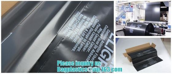 strong thick asbestos disposal bags, asbestos car garbage rubbish bag, Asbestos waste polyethylene disposal bag, bagese