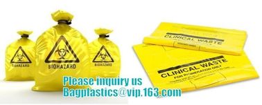 Polyethylene disposal asbestos waste bags, jumbo plastic industrial garbage packaging asbestos bag on roll