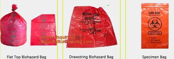 Clear / Yellow LDPE Asbestos Removal Bags, PE Asbestos bags for sand and gravel, disposable plastic yellow poly asbestos