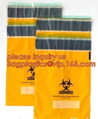 Specimen Biohazard Bag/Zip lockk bag with pocket, Manufacturer BioHazard Medical Specimen Zip Bags, bagplastics, bagease