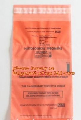 wholesale custom printed ldpe Zip lockk kangaroo pouch plastic zipper bag zip lock biohazard specimen bags with pocket