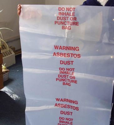 BUILDING FILMS, Asbestos bag, PE asbestos bag, building waste bag asbestos bag, building waste bag asbesto, rubble sacks