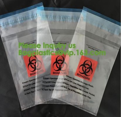 Bio-Medical Hazardous waste,Bio-hazard Specimen Bag 6″ X 9″ Printed English Medical Mart,Biological Waste Management and