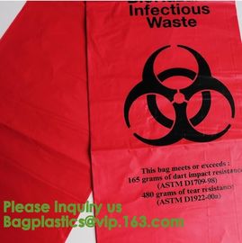 Aerohazard Biological Hazard Bag 240x160mm,Red Medical Waste Disposal Bags | US Bio-Clean,Biohazard Bags - Biohazard Dis