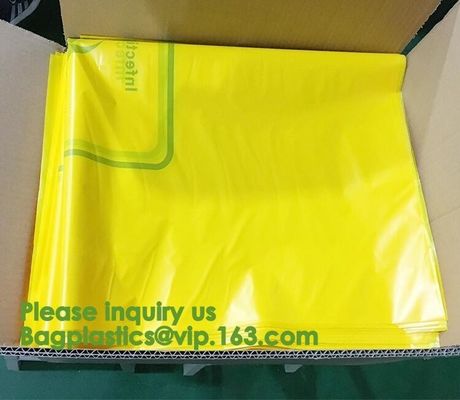 25 x Strong Clinical Waste Biohazard / Bio Hazard Yellow Bags,Autoclave Biological Hazard Bags / Specimen Bags bagease