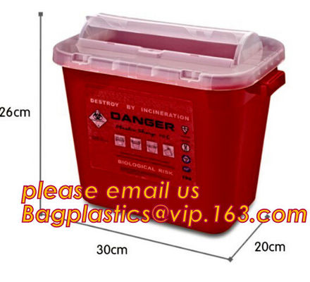 Medical syringe round sharp container ,safety box for needles,sharp bin, Hospital medical sharps container, Disposal sha