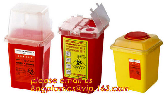 sharpsguard yellow lid 1 ltr sharps, sharps disposal container 1quart wall mounted medical for hospital and clinic