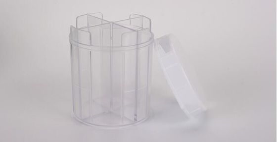 Premium clear plastic weekly pill holder one grid each day with pill splitter, one week 4case plastic pill container pil