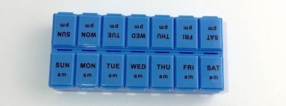 Safely pop-up 7case pill organizer, 7 day a week cool detachable drugs box with 4 case each day, Mini cute compact pocke