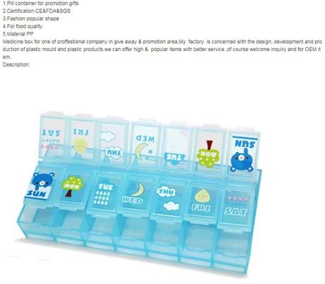 one day 4case detachable pill container pill case medicine box, one day 2case vsafety lock plastic pill container pill c