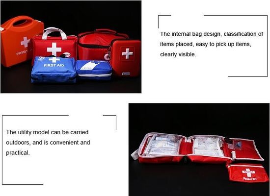 Waterproof first aid pouch mini portable first aid kit first aid bag, All purpose earthquake disaster survival backpack