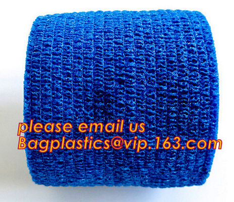 Cohesive Bandage selling well medical production bule high elastic adhesive wound bandage different size,MEDICAL, BANG