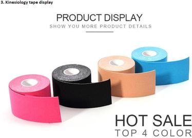 skin breathable professional strong elasticity,95%cotton + 5%Spandex wholesale customer printing kinesiology sports tape