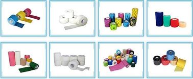 Delicate colors nonwoven cohesive elastic bandage, Extra strong porous custom print nonwoven cohesive bandage hospital t