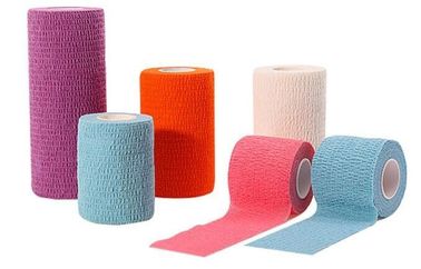 Water resistant best quality beautiful cohesive vet bandages, Medical surgical consumables vet colored elastic wrap cust