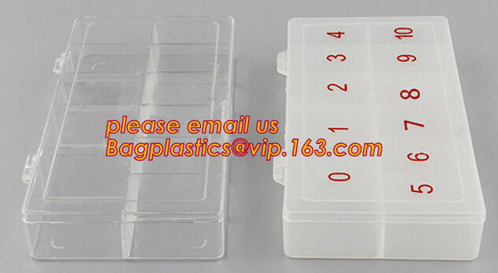 Plastic Storage Box With 15 Removable Compartments Tool Containers, plastic divided storage box for candy and nuts