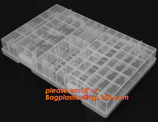 PP plastic storage box for electronic components storage, Adjustable Storage Box Plastic Case Home Organizer Jewelry Bea