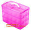 adjustable plastic storage box plastic screw bead box, Detachable Compartments Clear Plastic Divided Storage Box for Scr