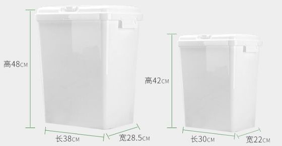 Food grade square Plastic Bucket 20 liter with lid, dog food plastic container, PP/PE Plastic dogs-food Bucket Pail Easi