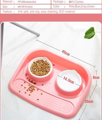 Lovely Personalized portable pet dog food water bowl ceramic plastic, Drink Dispenser Dog Cat Feeder Water Bowl, pet bow