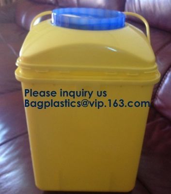 OEM 3l 5l 10l 12l 21l 22l yellow hospital biohazard medical needle disposal plastic safety sharps container