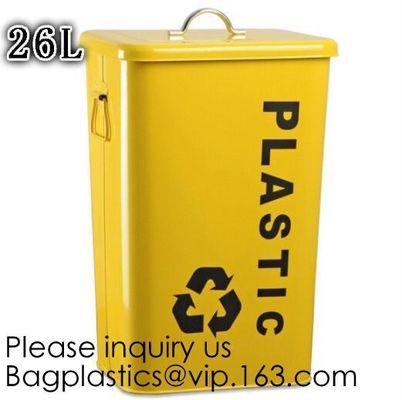 Kitchen/Home/Household/Outdoor/Recycling,Copper Garbage Can Tin Garbage Bin,Pedal Tin Waste Bin,galvanized metal Tin gar