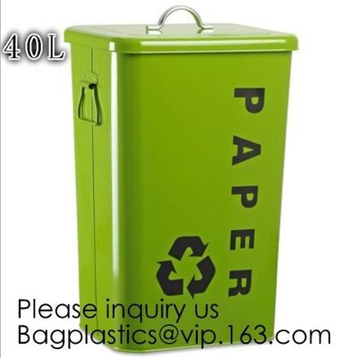 Kitchen/Home/Household/Outdoor/Recycling,Copper Garbage Can Tin Garbage Bin,Pedal Tin Waste Bin,galvanized metal Tin gar