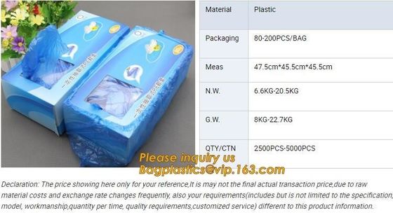 Disposable CPE Shoe Covers,blue pe disposable shoe covers plastic covers,Safety Products Equipment Indoor Disposable med