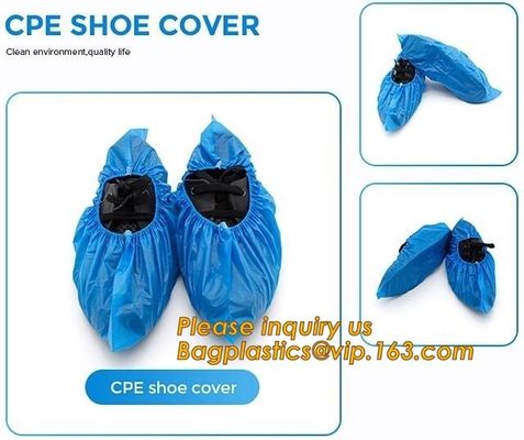 PE material blue shoe cover cheaper disposable plastic shoe cover,Low Price plastic shoe cover medical,bagease bagplasti