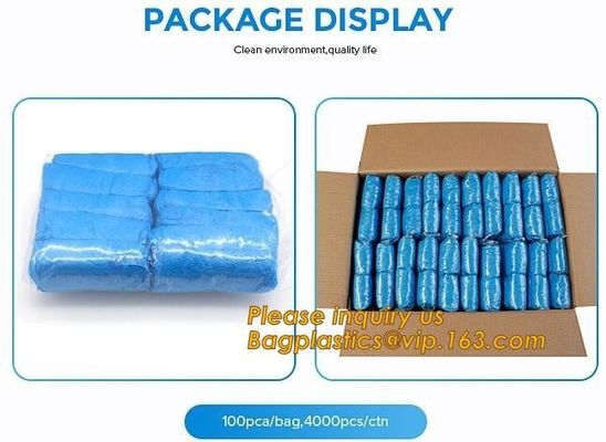 PE material blue shoe cover cheaper disposable plastic shoe cover,Low Price plastic shoe cover medical,bagease bagplasti