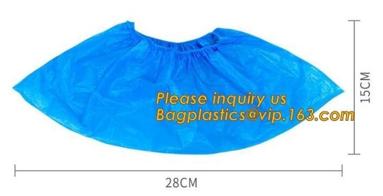 custom waterproof SMS pp non woven medical surgical use Polypropylene Disposable Shoe Cover non skid anti skid bagease