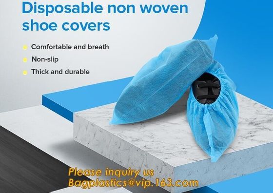 Disposable elastic pe/cpe non-woven shoes cover,Disposable waterproof CPE+PP non-woven shoe cover,Disposable nonwoven sh