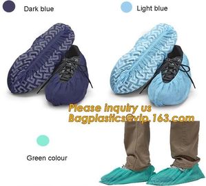 Disposable Blue waterproof rain boot/shoe covers,rain cover for shoes,Eco-friendly Professional Shoe cover made in China