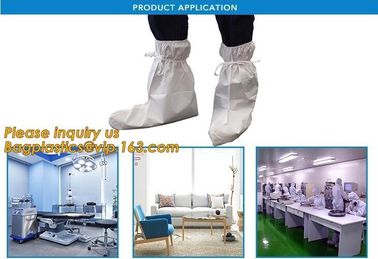 Waterproof green disposable PE shoe cover plastic overshoes,Hospital Using Disposable PP Non Woven Shoe Cover Medical Sh