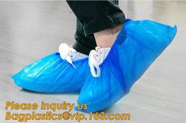 THICK DISPOSABLE,DUST-PROOF,CPE COATED,SMS BOOT COVER,NON WOVEN SHOE COVER,heavy duty polypropylene fabric shoes cover