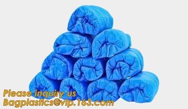 Disposable colorful antistatic PE CPE PP SMS Microporous shoe cover good quality low price waterproof shoe bagease pack