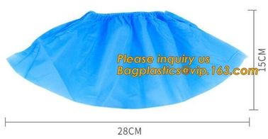 Disposable colorful antistatic PE CPE PP SMS Microporous shoe cover good quality low price waterproof shoe bagease pack