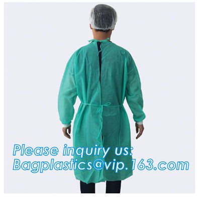 Non-woven SBPP Isolation Gown,Cheap SF SBPP Coverall/Overall for Medical use,Wholesale Disposable Dental Lab Coat bageas