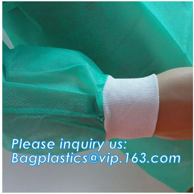 Non-woven SBPP Isolation Gown,Cheap SF SBPP Coverall/Overall for Medical use,Wholesale Disposable Dental Lab Coat bageas