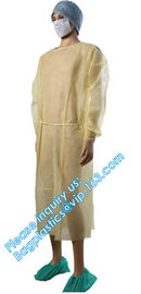 Non-woven Medical White Coveralls,Disposable Medical Waterproof Isolation Gown,  00:41  Medical Disposable Chemical Prot