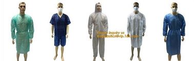 durable chemical resistant lab coats,elastic material coverall workwear,Disposable Medical Nonwoven White Lab Coat