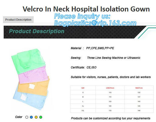 Sterile Disposable Surgical Gown,Long sleeves disposable hospital isolation gowns,Manufacturer Supplier surgical gown ma